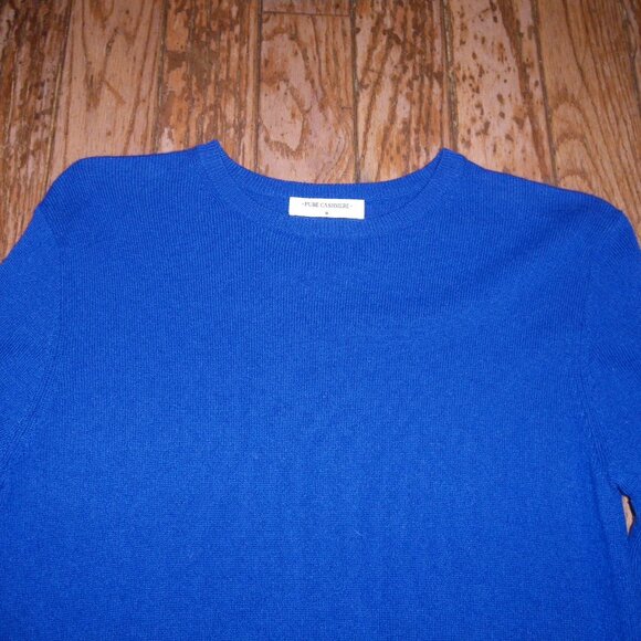 Men's 100% Cashmere Classic Crewneck Sweater - Picture 2 of 2